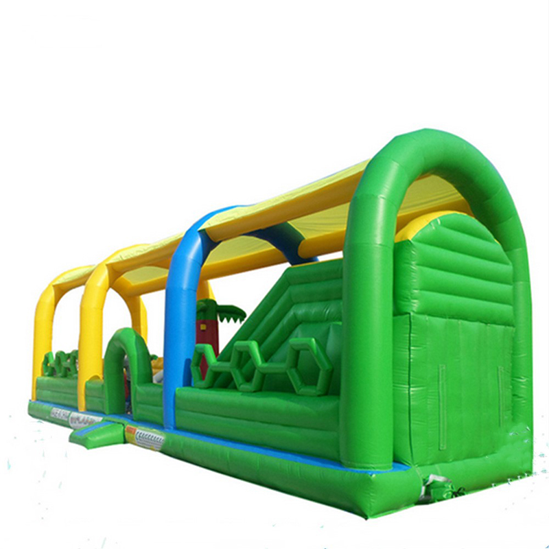 Outdoor Adventure Course - หลักสูตรอุปสรรคที่ท้าทายพองกลางแจ้งผจญภัยเร่งด่วนหลักสูตรอุปสรรคทําให้พองสนามเด็กเล่นพร้อมผนังปีนเขา