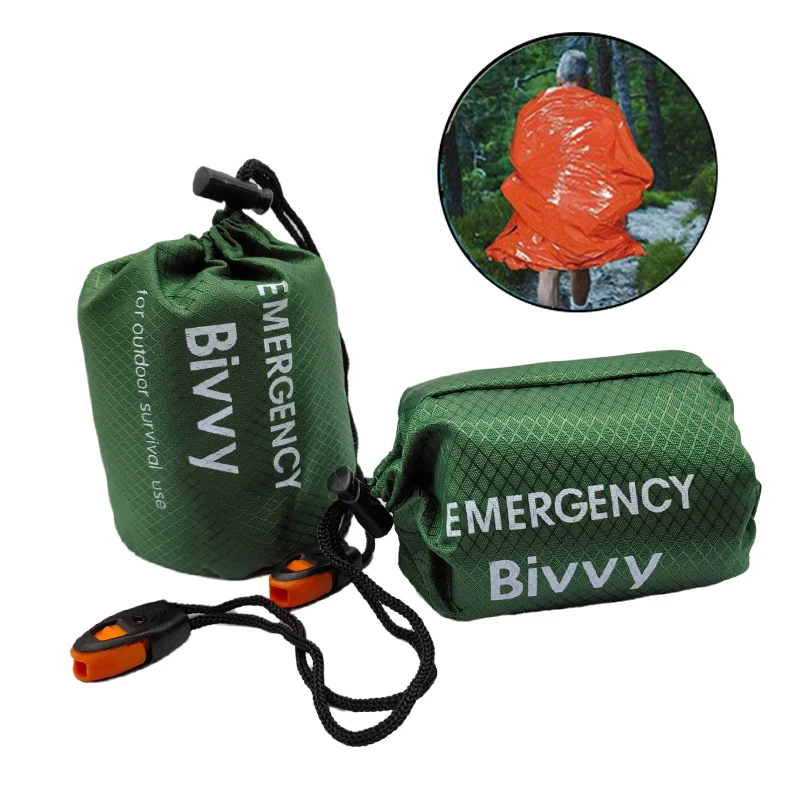 Bivy Sack Lightweight - ถุงนอนฉุกเฉิน ผ้าห่มกันหนาว ไมลาร์กันความร้อน น้ำหนักเบา กันน้ำ พกพาสะดวก