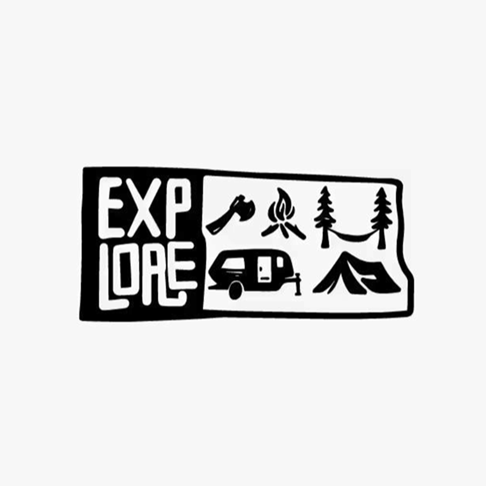 Outdoor Adventure Rv - ผจญภัย Ready สติ๊กเกอร์รถไวนิลสติ๊กเกอร์กันน้ําสําหรับ RV SUV รถบรรทุกกลางแจ้ง