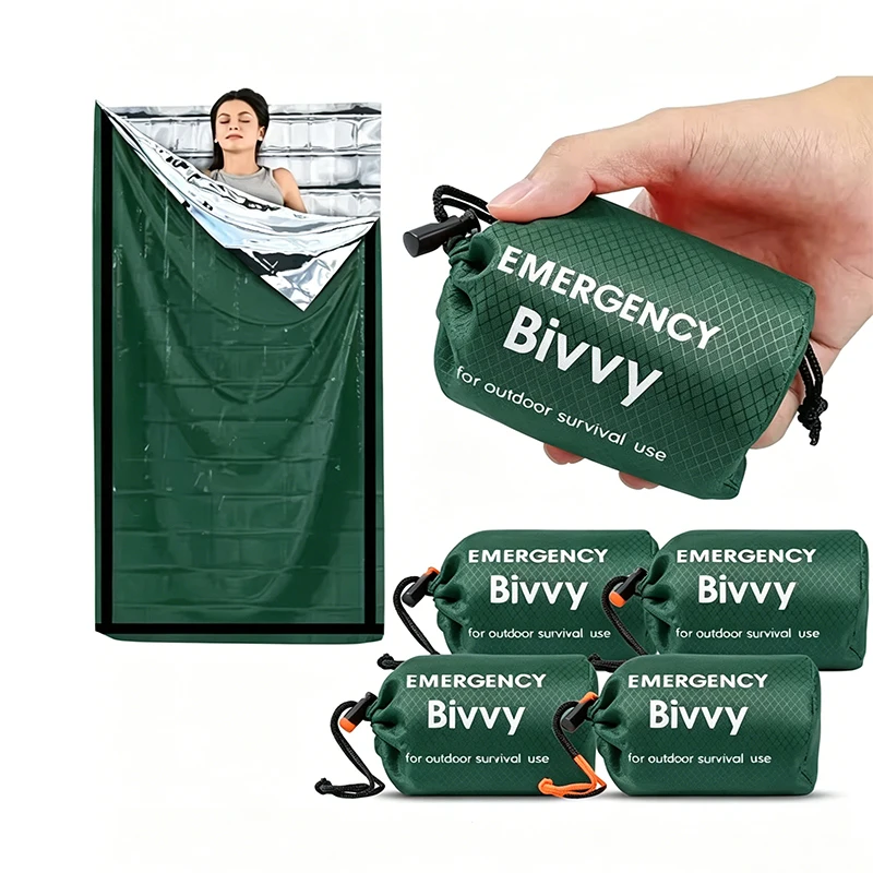Bivy Sack Lightweight - ถุงนอนฉุกเฉิน ผ้าห่มกันหนาว ไมลาร์กันความร้อน น้ำหนักเบา กันน้ำ พกพาสะดวก