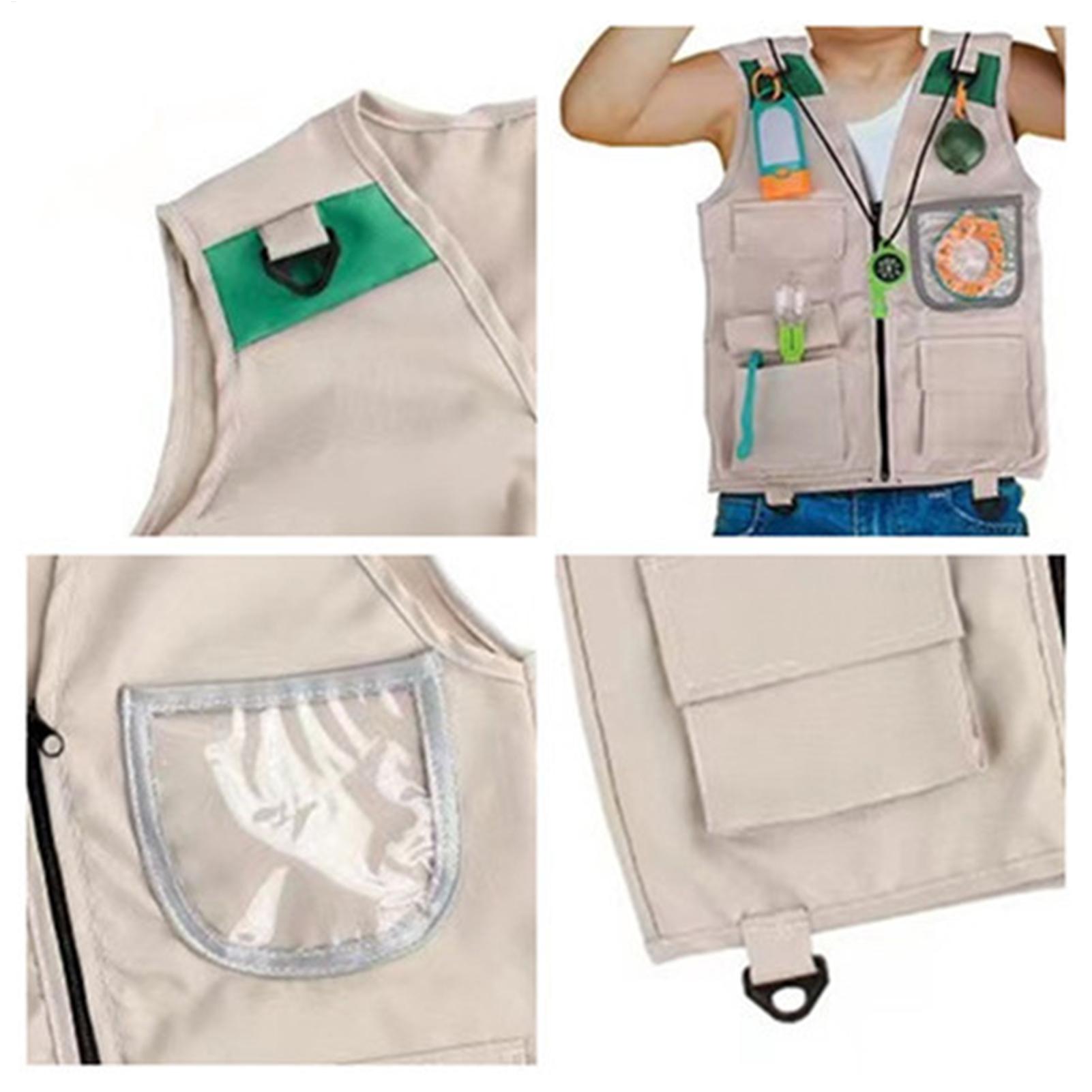 ชุดเสื้อกั๊กและหมวกนักสำรวจสำห - Outdoor Adventure Kit For Boys บทวิจารณ์และราคา