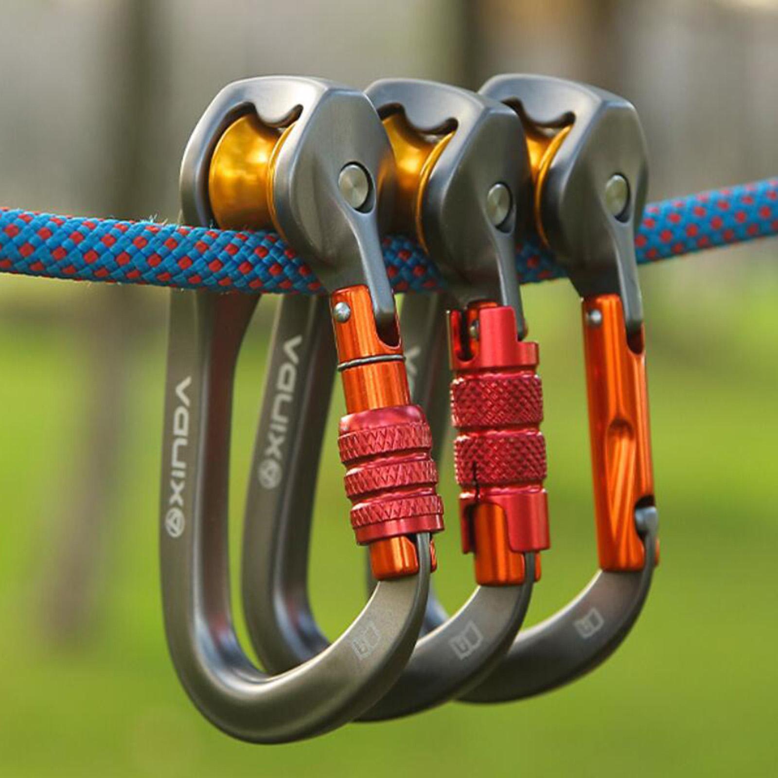 อุปกรณ์ปีนเขาหมอนเป่าลมห่วงรูป - Carabiner Locking D บทวิจารณ์และราคา