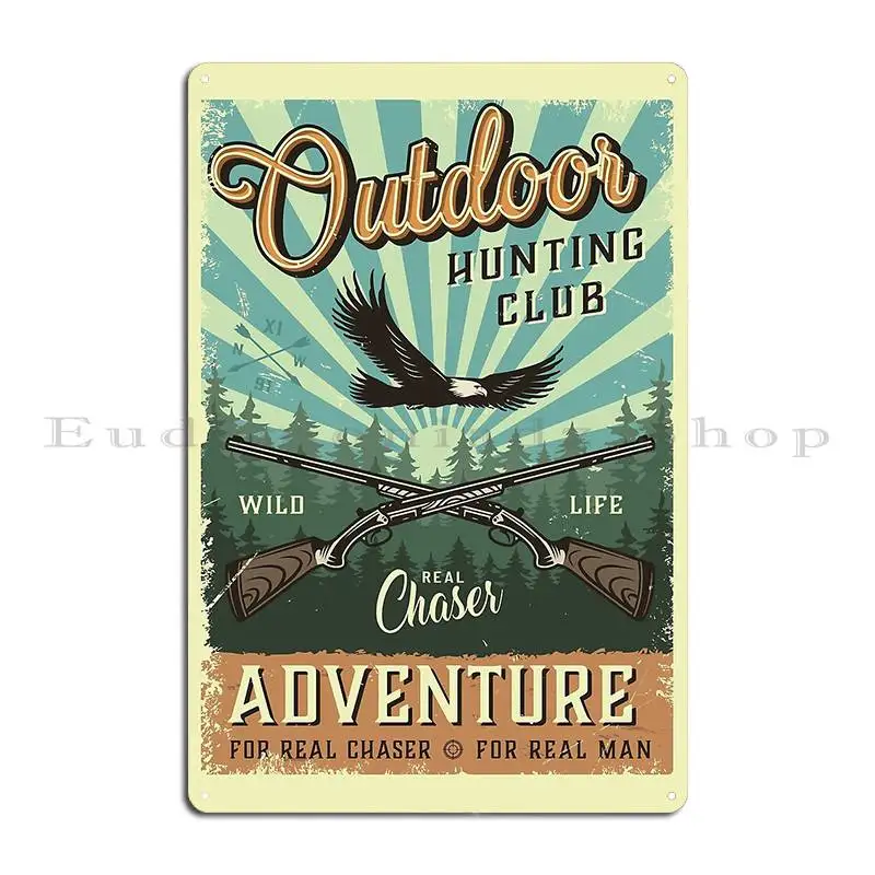 ป้ายโลหะตกแต่งผนังลายวินเทจสำห - Outdoor Adventure Club บทวิจารณ์และราคา