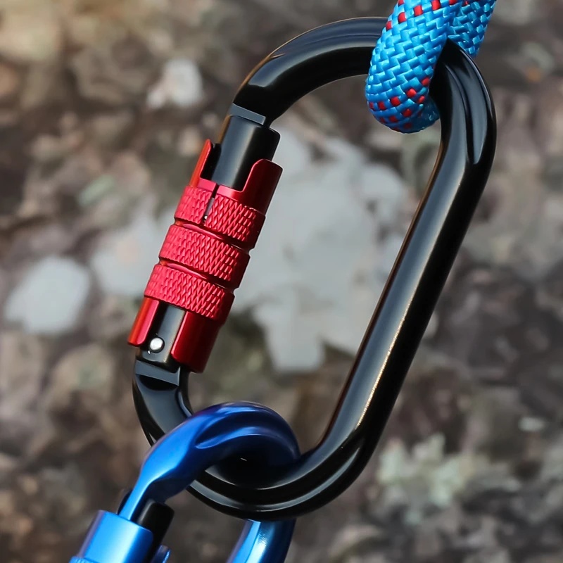 คาราบิเนอร์ล็อคแบบสกรู รูปทรงต - Carabiner Locking D บทวิจารณ์และราคา
