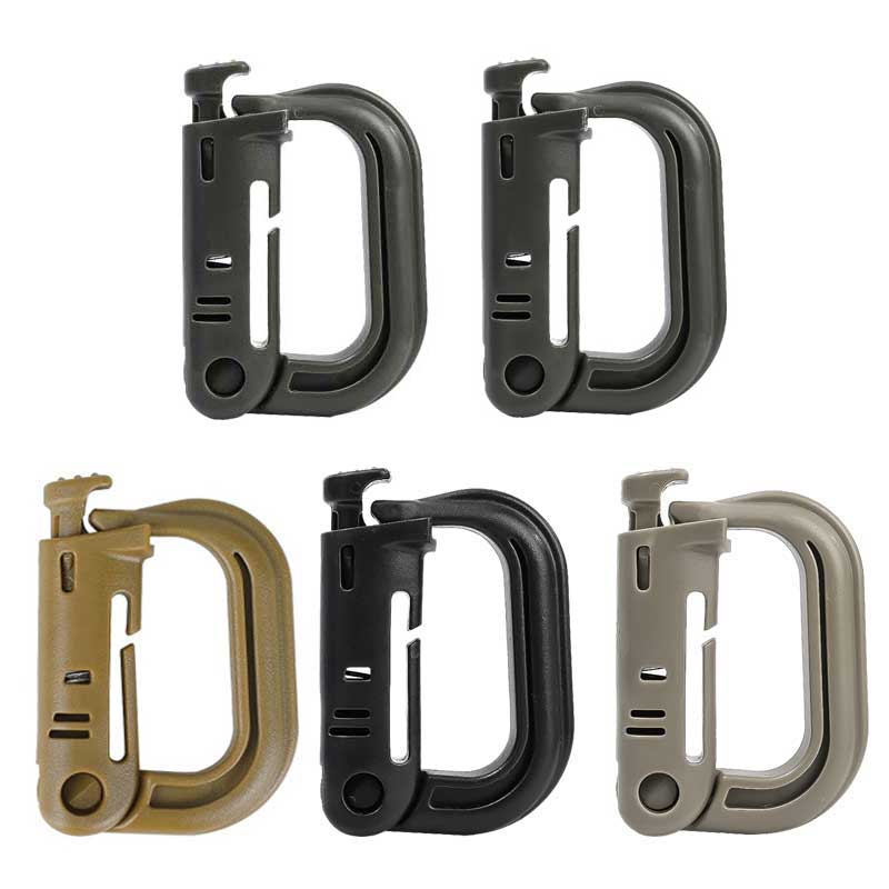 5PCS Grimloc Molle Carabiner D - Carabiner Locking D บทวิจารณ์และราคา
