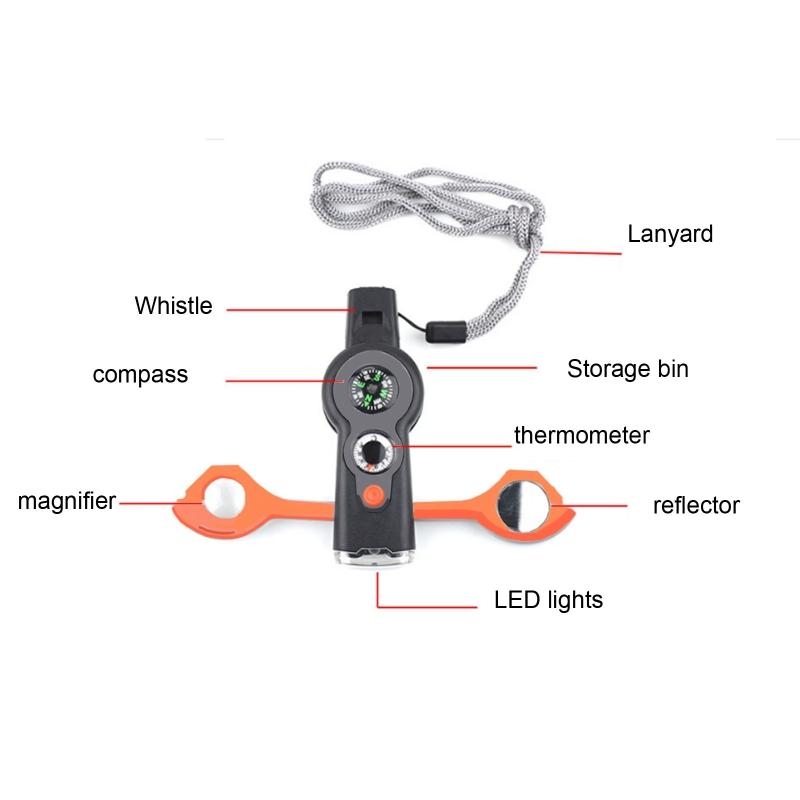 Q39E นกหวีดเพื่อความปลอดภัยฉุก - Outdoor Adventure Guide บทวิจารณ์และราคา