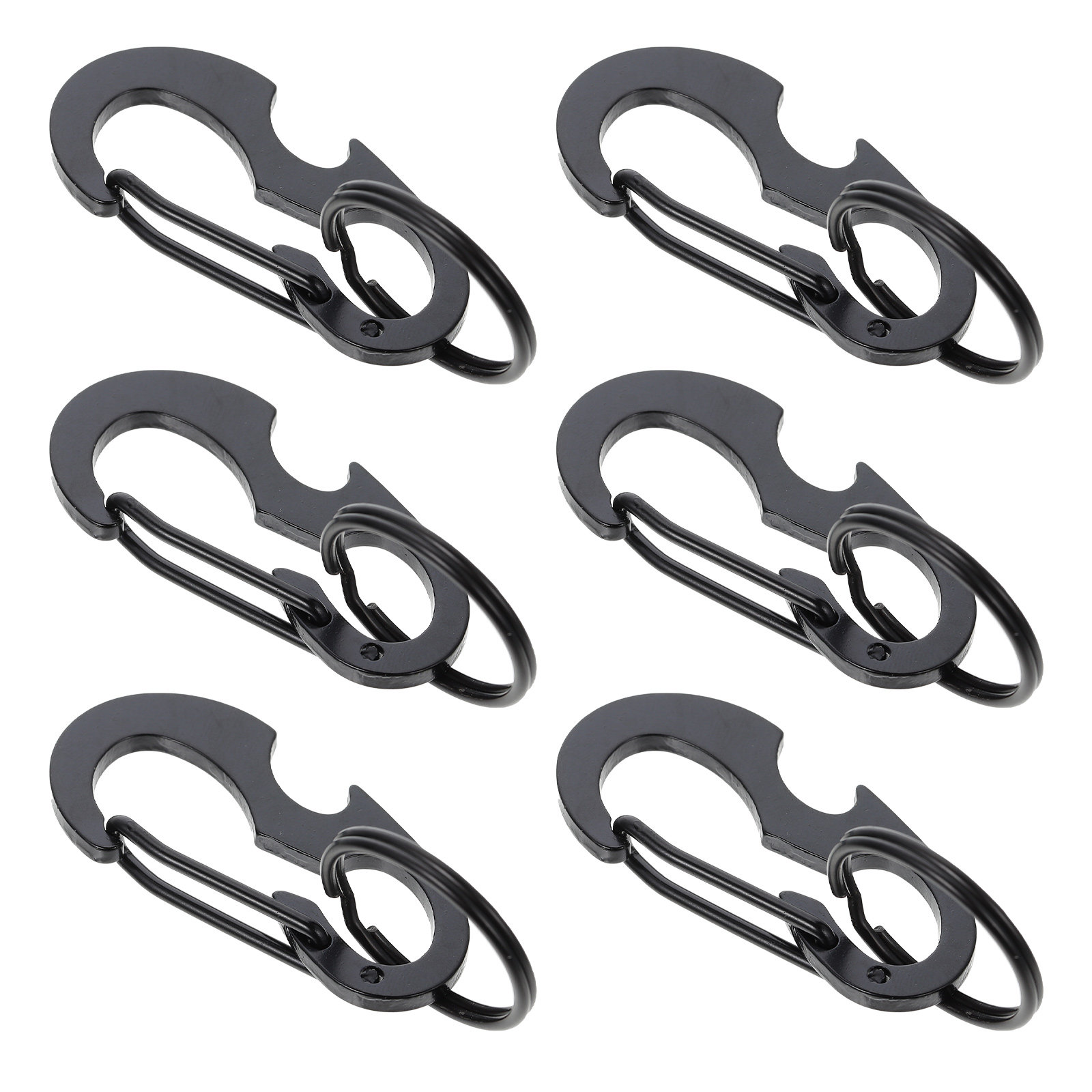6 ชิ้น คาราบิเนอร์ล็อคทรงตัวดี - Carabiner Locking D บทวิจารณ์และราคา
