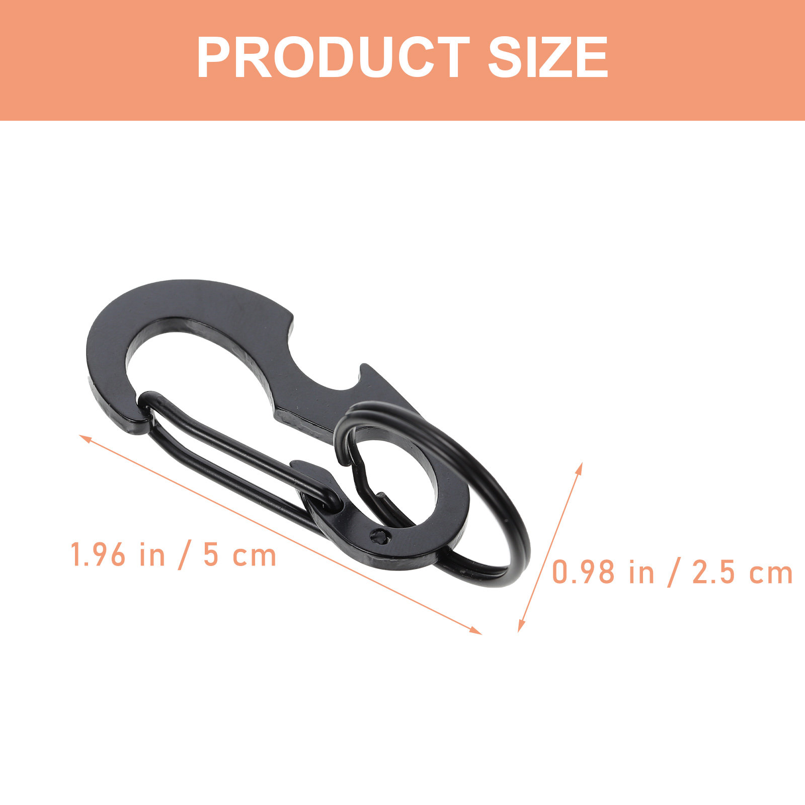 6 ชิ้น คาราบิเนอร์ล็อคทรงตัวดี - Carabiner Locking D บทวิจารณ์และราคา