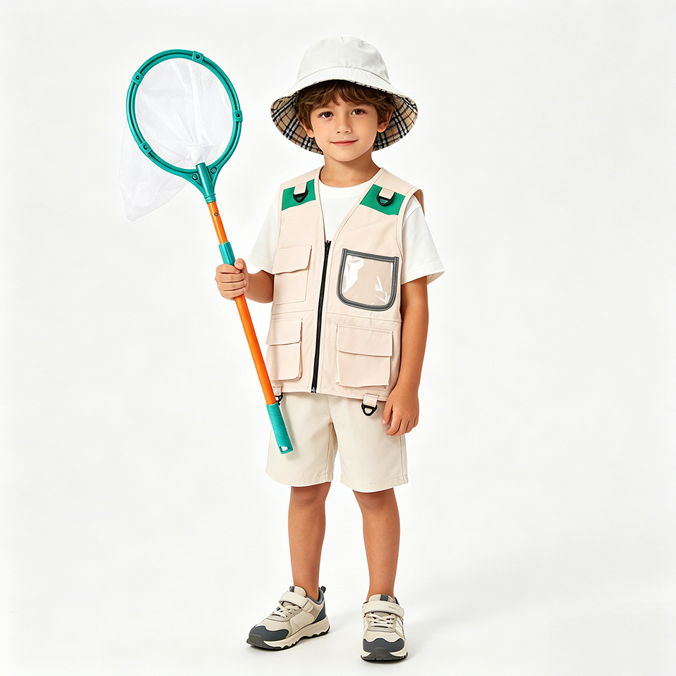 ชุดนักสำรวจผจญภัย เสื้อกั๊กและ - Outdoor Adventure Kit For Boys บทวิจารณ์และราคา