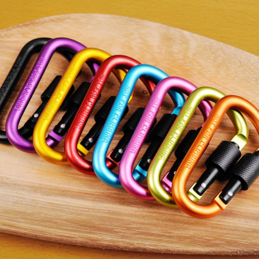 1 ชิ้น พวงกุญแจคาราบิเนอร์ล็อค - Carabiner Locking D บทวิจารณ์และราคา