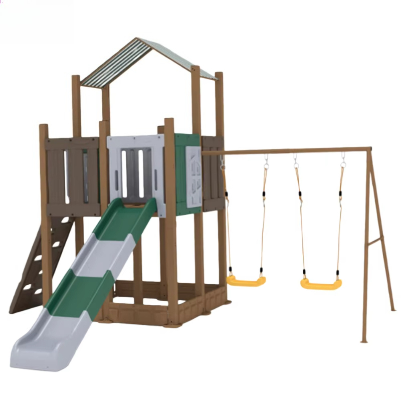 ชุดเครื่องเล่นสนามเด็กเล่นกลาง - Outdoor Adventure Course บทวิจารณ์และราคา