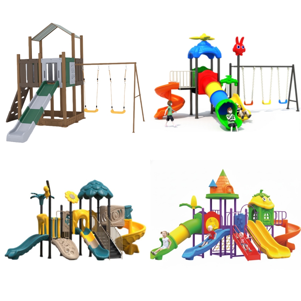 ชุดเครื่องเล่นสนามเด็กเล่นกลาง - Outdoor Adventure Course บทวิจารณ์และราคา