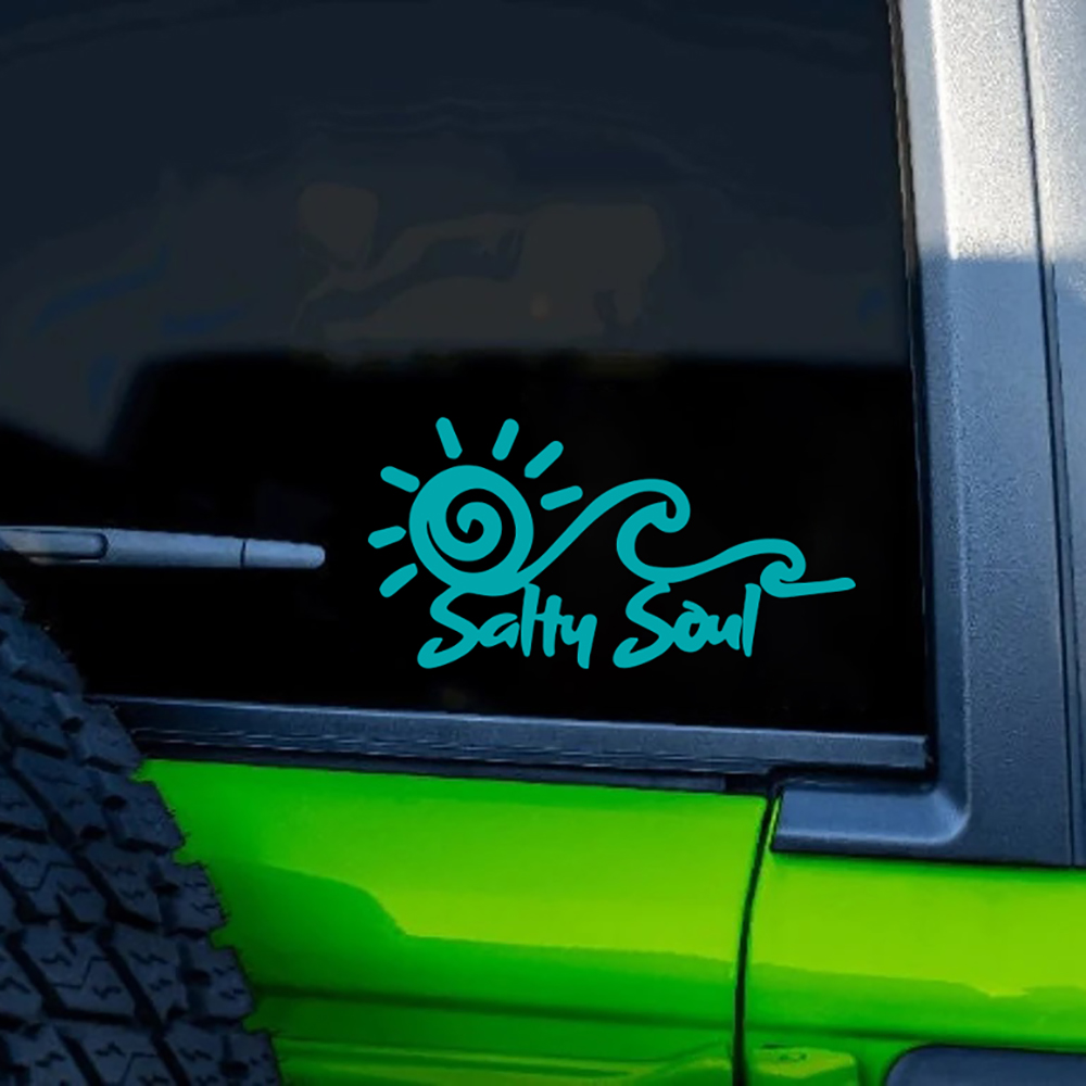 Salty Soul สติกเกอร์ไวนิลลายคล - Outdoor Adventure Rv บทวิจารณ์และราคา