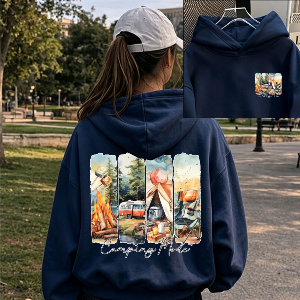 เสื้อฮู้ดดี้ลายกราฟิกสำหรับผู้ - Outdoor Adventure Rv บทวิจารณ์และราคา