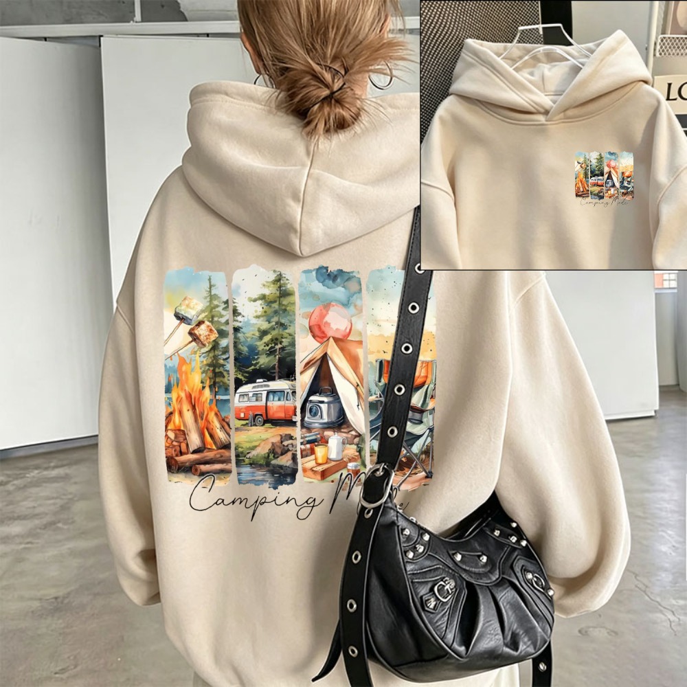 เสื้อฮู้ดดี้ลายกราฟิกสำหรับผู้ - Outdoor Adventure Rv บทวิจารณ์และราคา