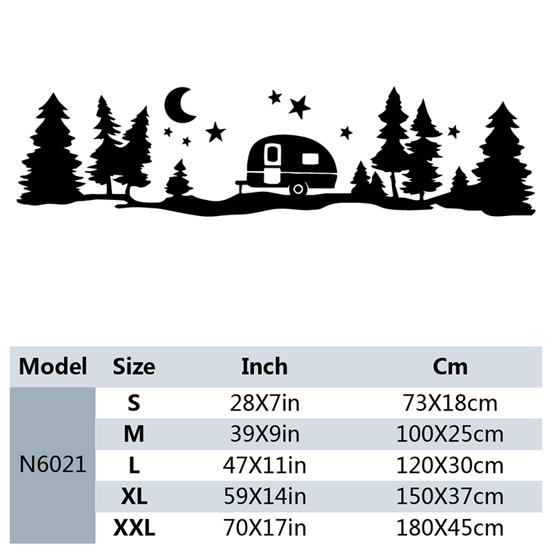 ดาวขนาดใหญ่ป่าไวนิลสติ๊กเกอร์ต - Outdoor Adventure Rv บทวิจารณ์และราคา